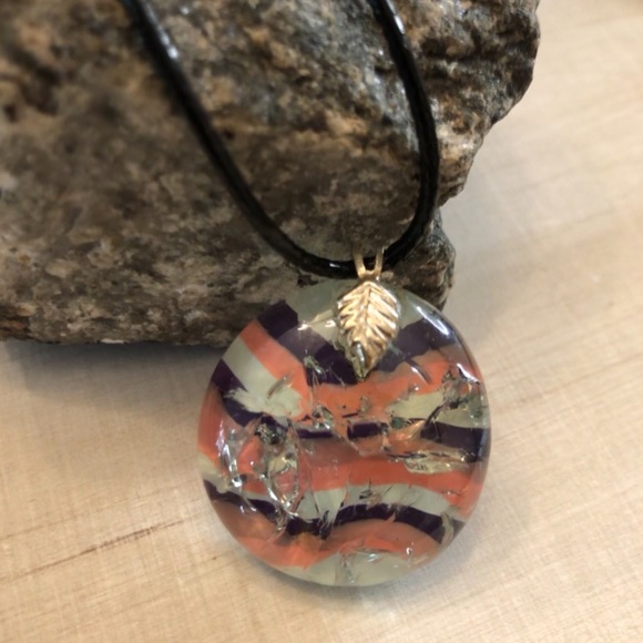 Glass pendant necklace Handmade necklace boho - Picture 3 of 12